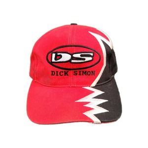 Vintage Dick Simon Sharktooth Racing Strapback Hat IRL IndyCar Indy 500 90s Vtg